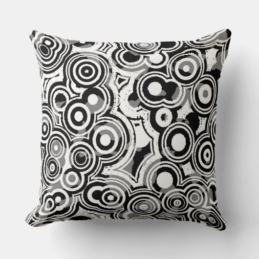 抽象芸術円 クッション (正面)