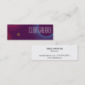 抽象芸術円 スキニー名刺 (正面/裏面)