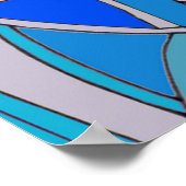 抽象芸術円 ポスター (角)