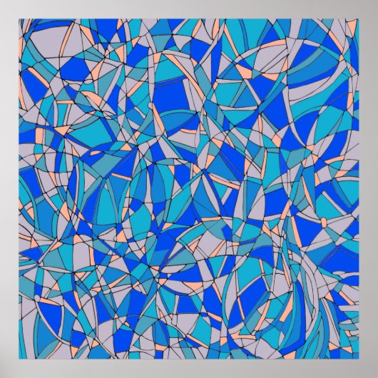 抽象芸術円 ポスター (正面)