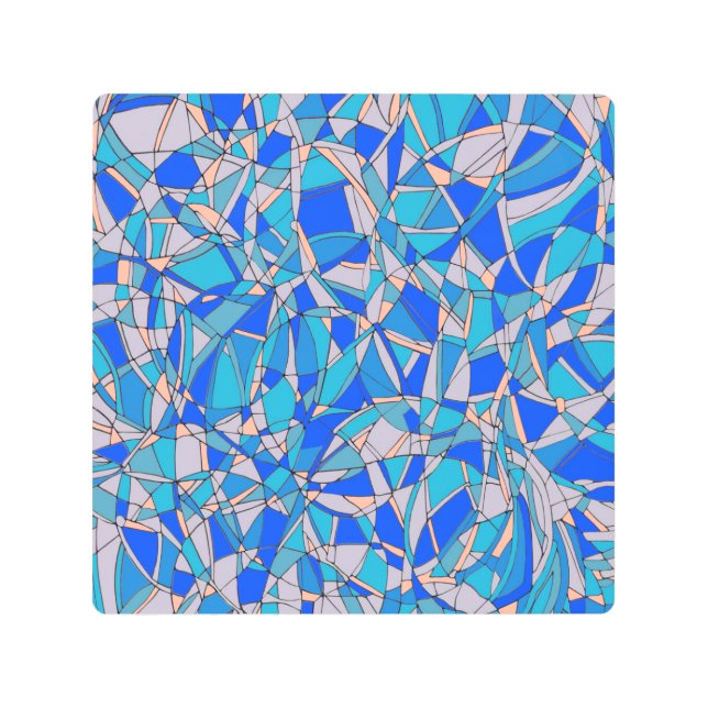 抽象芸術円 メタルプリント (正面)