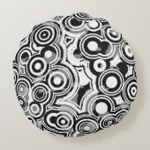 抽象芸術円 ラウンドクッション (裏面)