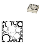 抽象芸術円 ラバースタンプ (押印)