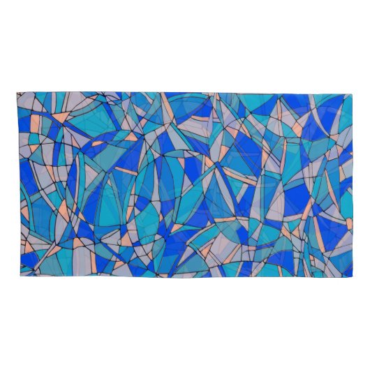 抽象芸術円 枕カバー (裏面-右)