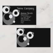 抽象芸術円（白黒） 名刺 (正面/裏面)