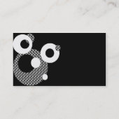 抽象芸術円（白黒） 名刺 (裏面)