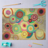 抽象芸術円 薄葉紙 (クラフト)