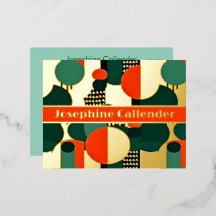 抽象芸術円（赤と緑）