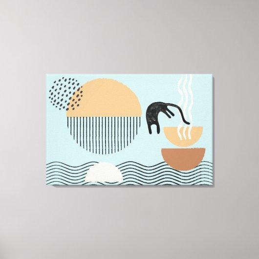 抽象芸術円Cat 9キャンバス印刷 キャンバスプリント (正面)