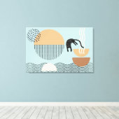 抽象芸術円Cat 9キャンバス印刷 キャンバスプリント (インサイチュ (ウッドフロア))