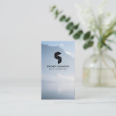 抽象芸術写真のロゴ（黒） 名刺 (スタンド正面)