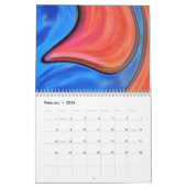 抽象芸術写真アートカレンダー カレンダー (2月 2026)