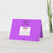 抽象芸術冬至カード(雪) サンキューカード (裏面)