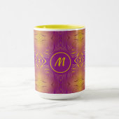 抽象芸術冷却型スワールパターンコーヒーマグ マグカップ (中央)