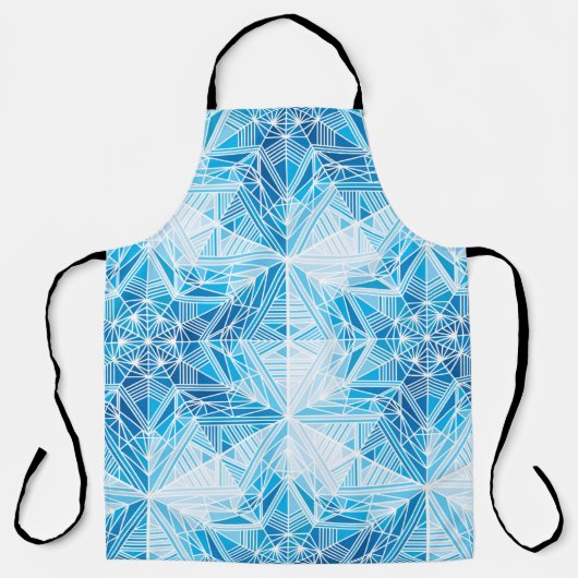 抽象芸術凍っていスター雪かき エプロン (正面)