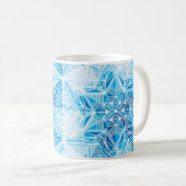抽象芸術凍っていスター雪かき コーヒーマグカップ (正面右)
