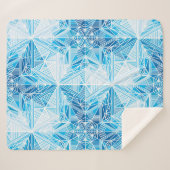 抽象芸術凍っていスター雪かき シェルパブランケット (正面(横))