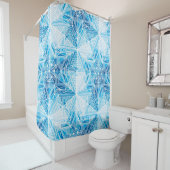 抽象芸術凍っていスター雪かき シャワーカーテン (インサイチュ)