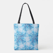 抽象芸術凍っていスター雪かき トートバッグ (裏面)