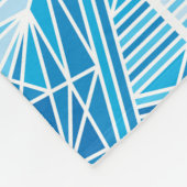 抽象芸術凍っていスター雪かき フリースブランケット (角)