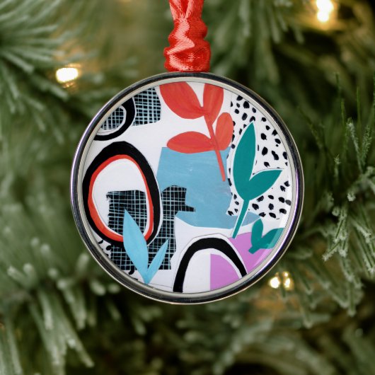 抽象芸術出張 メタルオーナメント (ツリー)