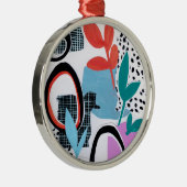 抽象芸術出張 メタルオーナメント (右)