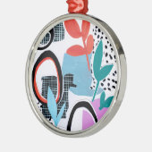 抽象芸術出張 メタルオーナメント (左)