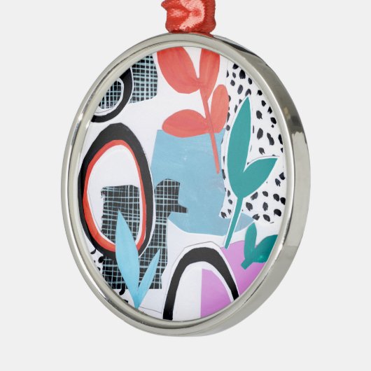 抽象芸術出張 メタルオーナメント (左)