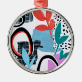 抽象芸術出張 メタルオーナメント (正面)