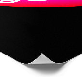 抽象芸術切り抜き円 ポスター (角)