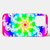 抽象芸術切り抜き円 Case-Mate iPhoneケース (裏面 (横))