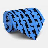 抽象芸術列 – ベビーブルオン黒 ネクタイ (ロール)