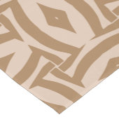 抽象芸術刺激を受けたサファリストライプのパターン ショートテーブルランナー (コーナー)