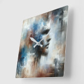 抽象芸術前衛兵 スクエア壁時計 (傾斜)