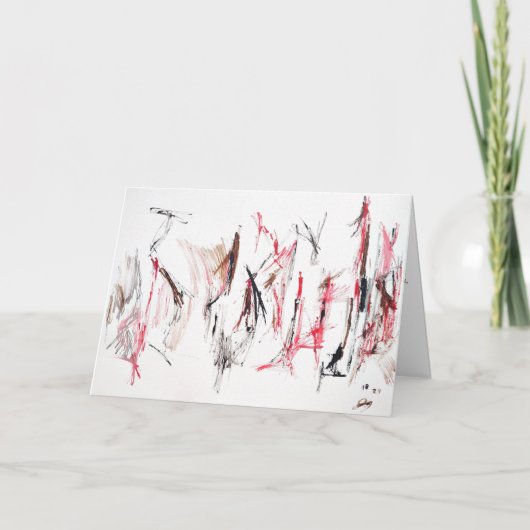 抽象芸術勇気付けられる「Everyday Love」カード カード (正面)