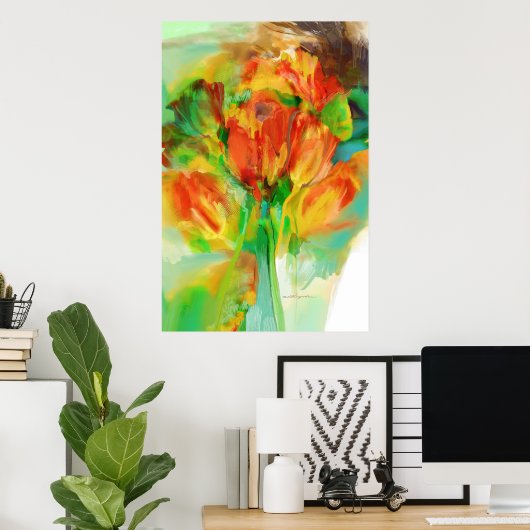 抽象芸術勉強 ポスター (ホームオフィス)