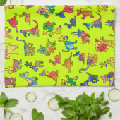 抽象芸術動物パターンタイル キッチンタオル (折り畳み)