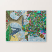 抽象芸術動物フローラ ジグソーパズル (横)