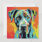 抽象芸術動物、グレート・ダン (正面)