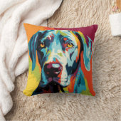 抽象芸術動物、グレート・ダン クッション (ブランケット)