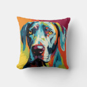 抽象芸術動物、グレート・ダン クッション (正面)