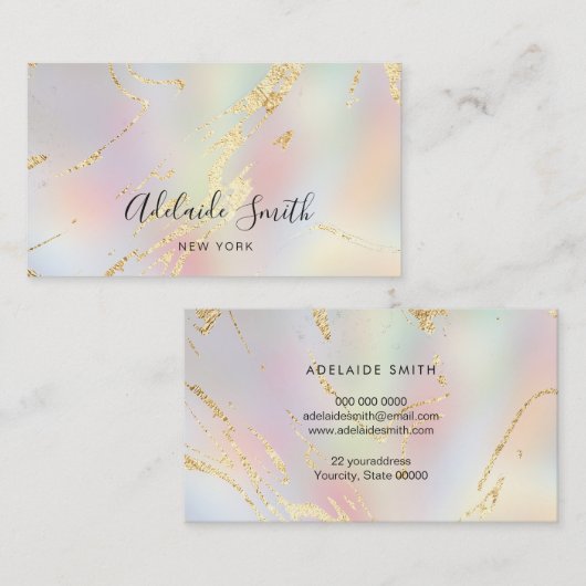 抽象芸術勾配 名刺 (正面/裏面)