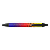 抽象芸術勾配 黒ボールペン (裏面)