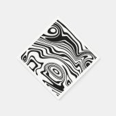 抽象芸術包まれた波形ナプキン – カラーの選択 スタンダードカクテルナプキン (角)