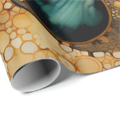 抽象芸術化石ラッピング紙 ラッピングペーパー (ロールコーナー)