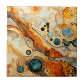抽象芸術化石 タイル (正面)