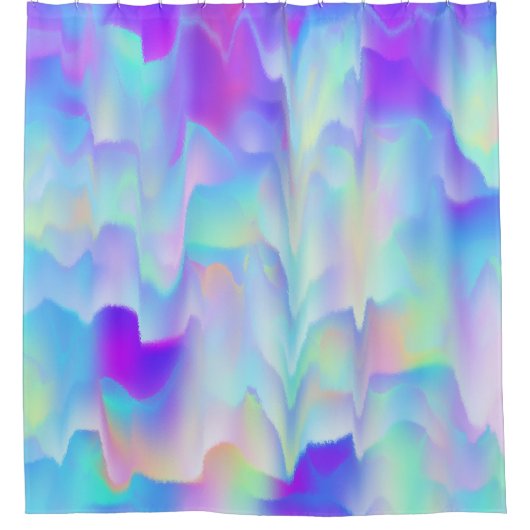 抽象芸術北方灯 シャワーカーテン (正面)