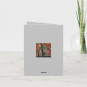 抽象芸術北秋ウッドランド サンキューカード (裏面)