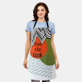 抽象芸術半モダン世紀 エプロン (着用した状態)