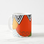抽象芸術半モダン世紀 コーヒーマグカップ (正面左)